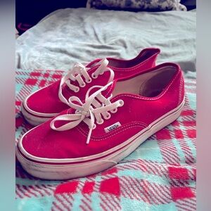 Women’s size 9 Red & white Van’s